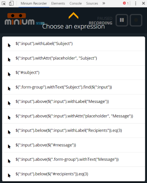 minium-recorder-alternative-expressions
